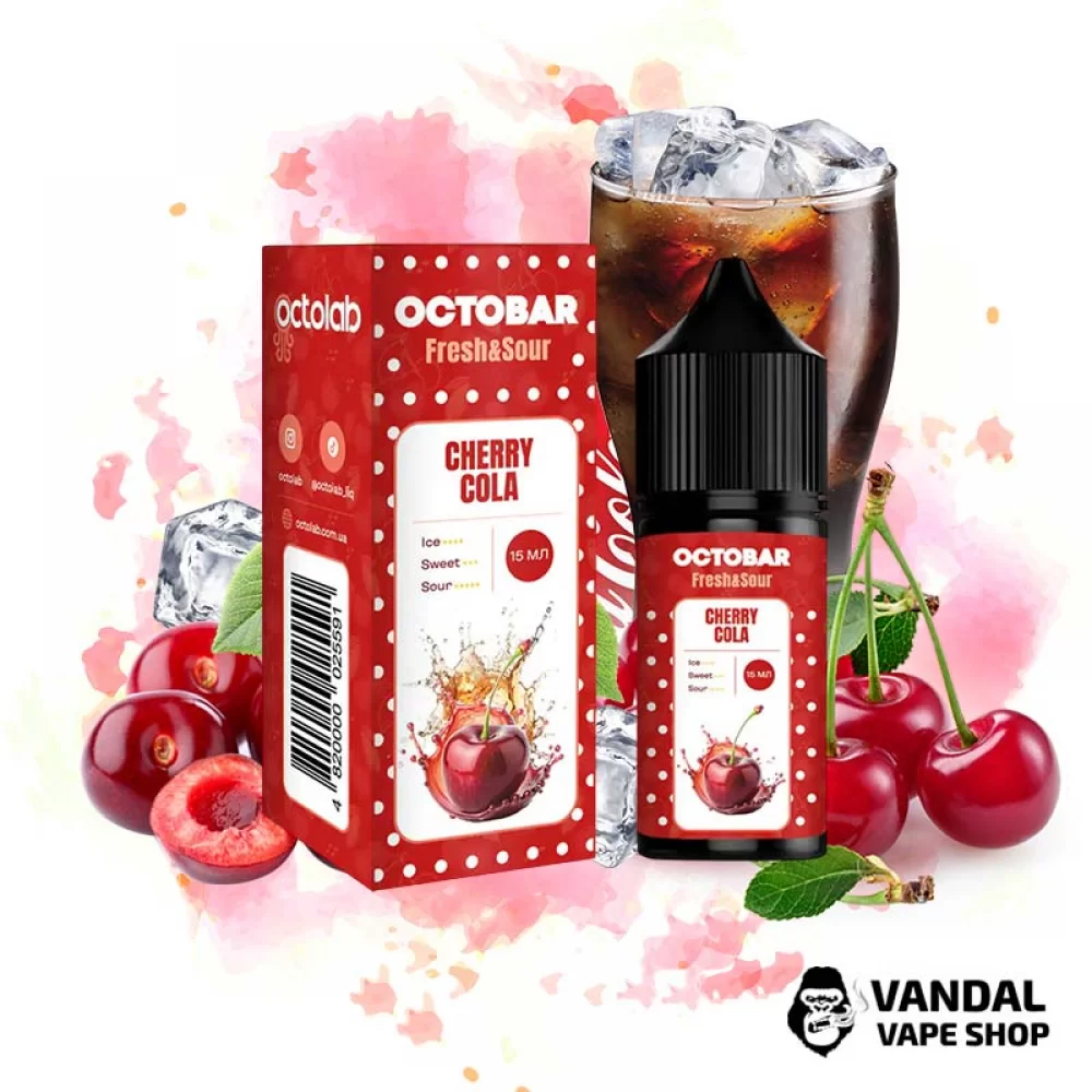 Набір для самозамісу Octobar Fresh & Sour - зі смаком вишневої коли з виразною кислинкою Набір для самозамісу Octobar Fresh & Sour - зі смаком вишневої коли з виразною кислинкою