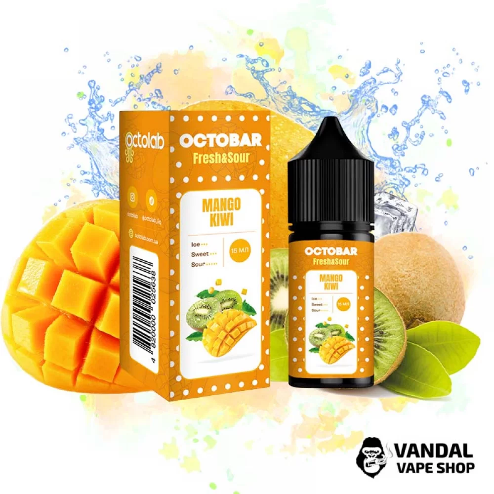 Набор для самозамеса Octobar Fresh & Sour - со вкусом киви и манго с кислинкой и приятной свежестью