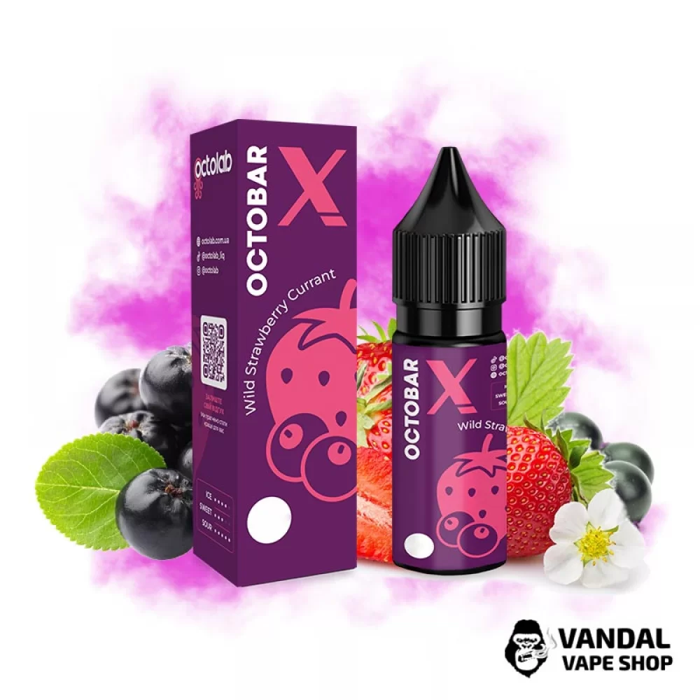 Набор для самозамеса Octobar X 15 мл 50 мг - со вкусом земляники с смородиной