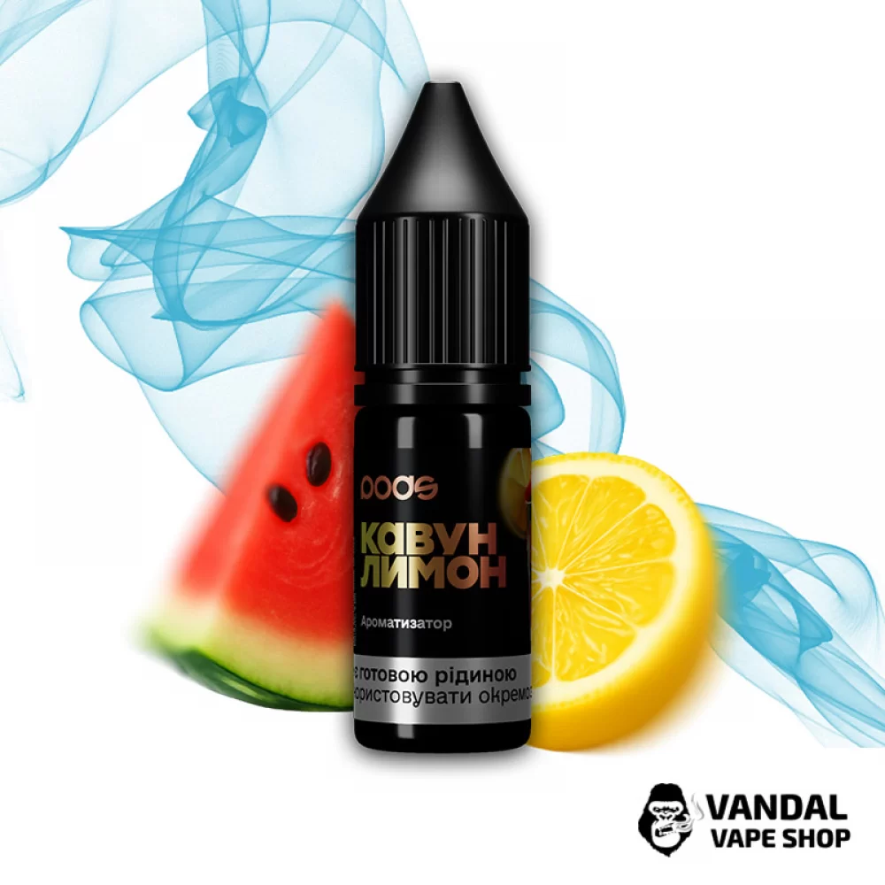 Набір для самозамісу Pods 10 мл 50 мг зі смаком кавуна та лимону Набір для самозамісу Pods 10 мл 50 мг зі смаком кавуна та лимону