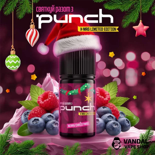 Набор для самозамеса Punch Christmas Edition 30 мл 50 мг- со вкусом черники и малины