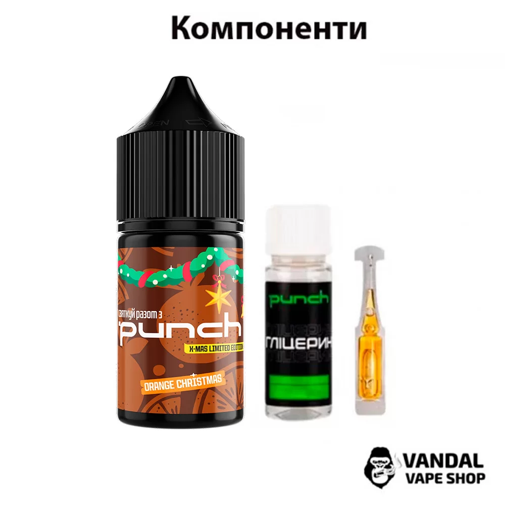 Набір для самозамісу Punch Christmas Edition 30 мл 50 мг - зі смаком яблука з холодком