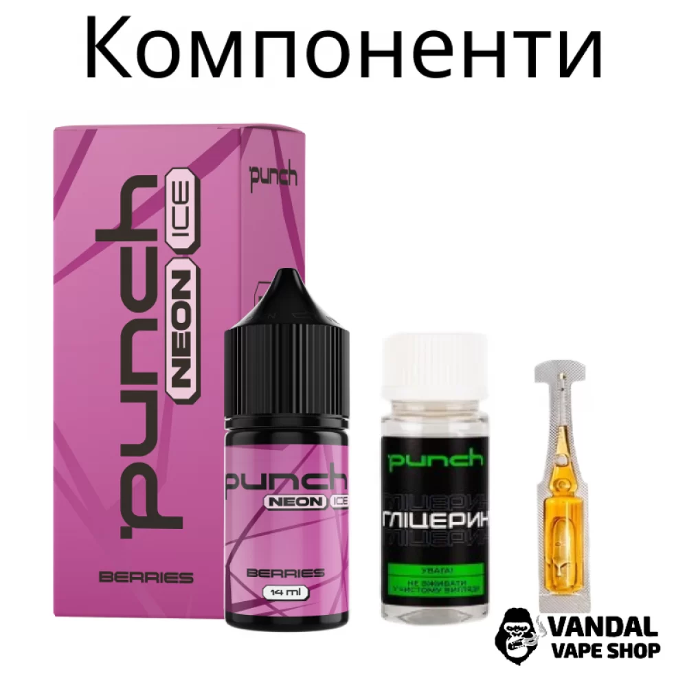 Набор для самозамеса Punch Neon Ice 30 мл 65 мг со вкусом арбуза со льдом