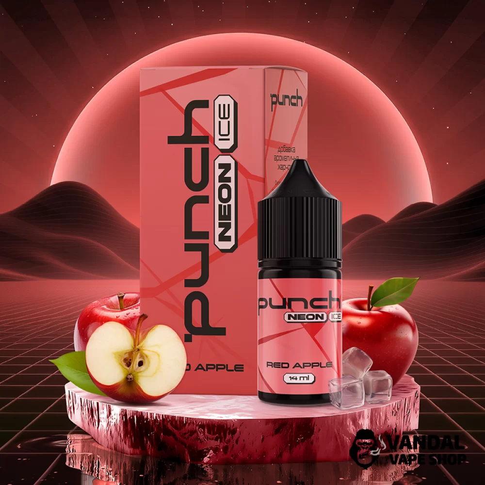 Набір Punch Neon Ice 30 мл 60 мг зі смаком червоного яблука з льодом