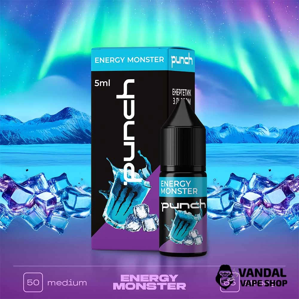Набор для самозамеса Punch 10 мл на солевом никотине со вкусом энергетика со льдом