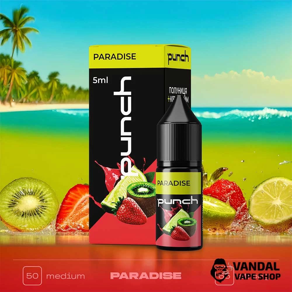 Набор для самозамеса Punch 10 мл на солевом никотине со вкусом клубники, киви и лайма Набор для самозамеса Punch 10 мл на солевом никотине со вкусом клубники, киви и лайма