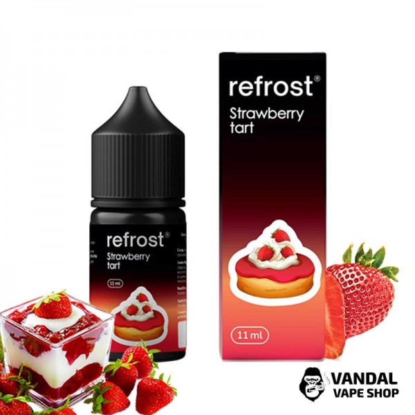 Набор для самозамеса ReFrost 30 мл 50 мг со вкусом клубничной выпечки с кремовым оттенком