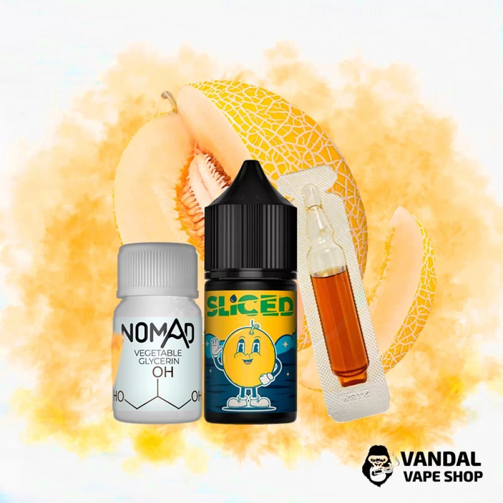 Набор для самозамеса Sliced 30 мл 50 мг со вкусом сочной дыни Набор для самозамеса Sliced 30 мл 50 мг со вкусом сочной дыни