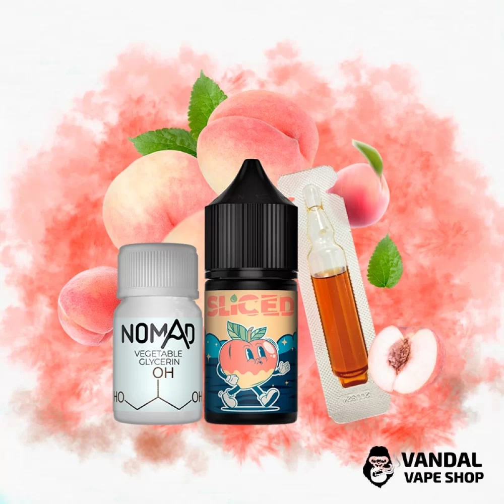 Набор для самозамеса Sliced 30 мл 50 мг со вкусом сладкого персика
