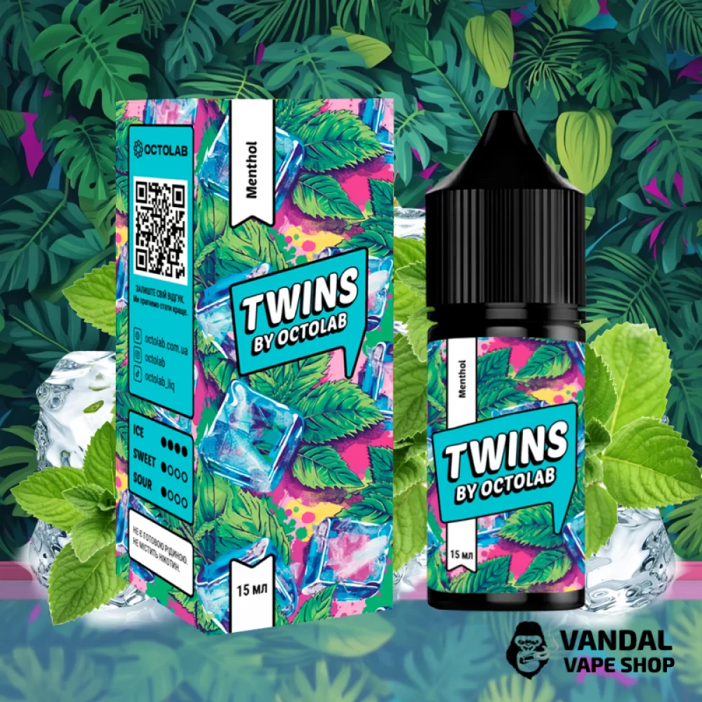 Набор для самозамеса Twins Salt 30 мл 50 мг Hard со вкусом ментола