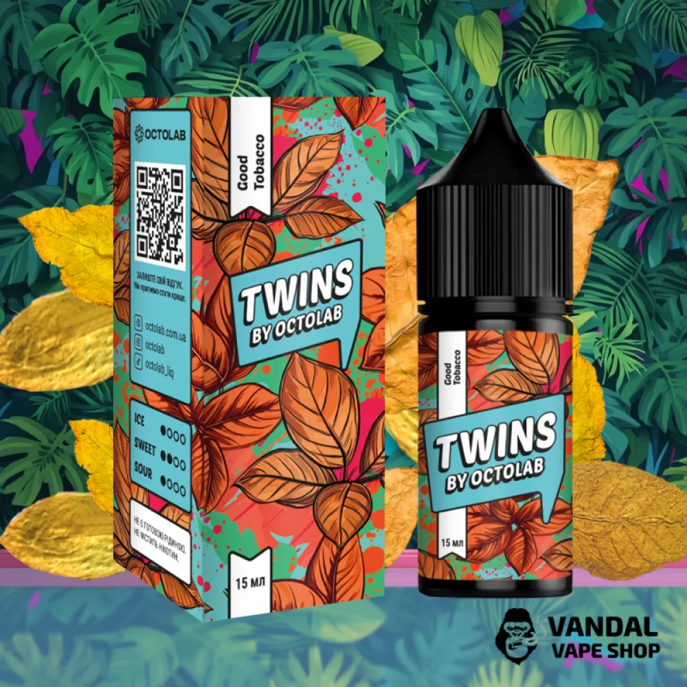 Набор для самозамеса Twins Salt 30 мл 50 мг Hard со вкусом табака