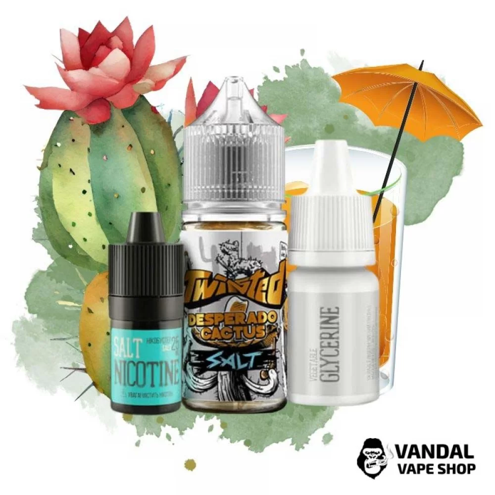 Набір для самозамісу Twisted Salt 30 мл 50 мг зі смаком соку кактуса