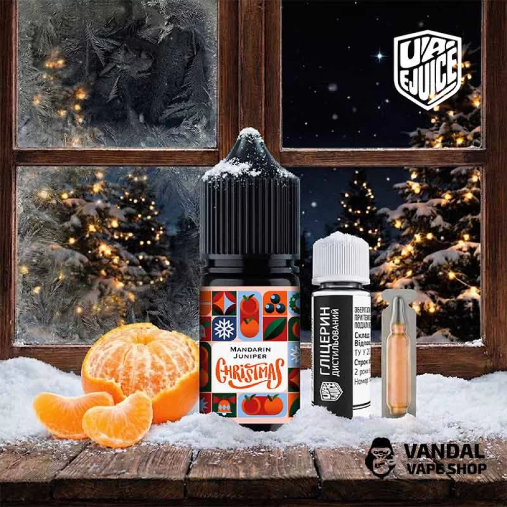Набор для самозамеса UA-Ejuice Christmas 30 мл 50 мг со вкусом мандарина и можжевельника