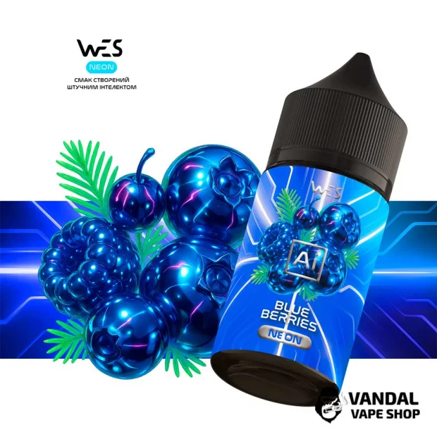 Набор для самозамеса WES Ai Neon 30 мл 50 мг - со вкусом черники, ежевики и синей малины