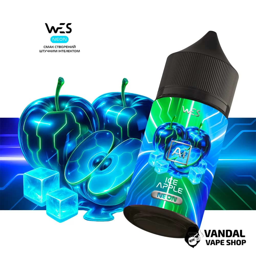 Набор для самозамеса WES Ai Neon 30 мл 65 мг - со вкусом яблока с холодком