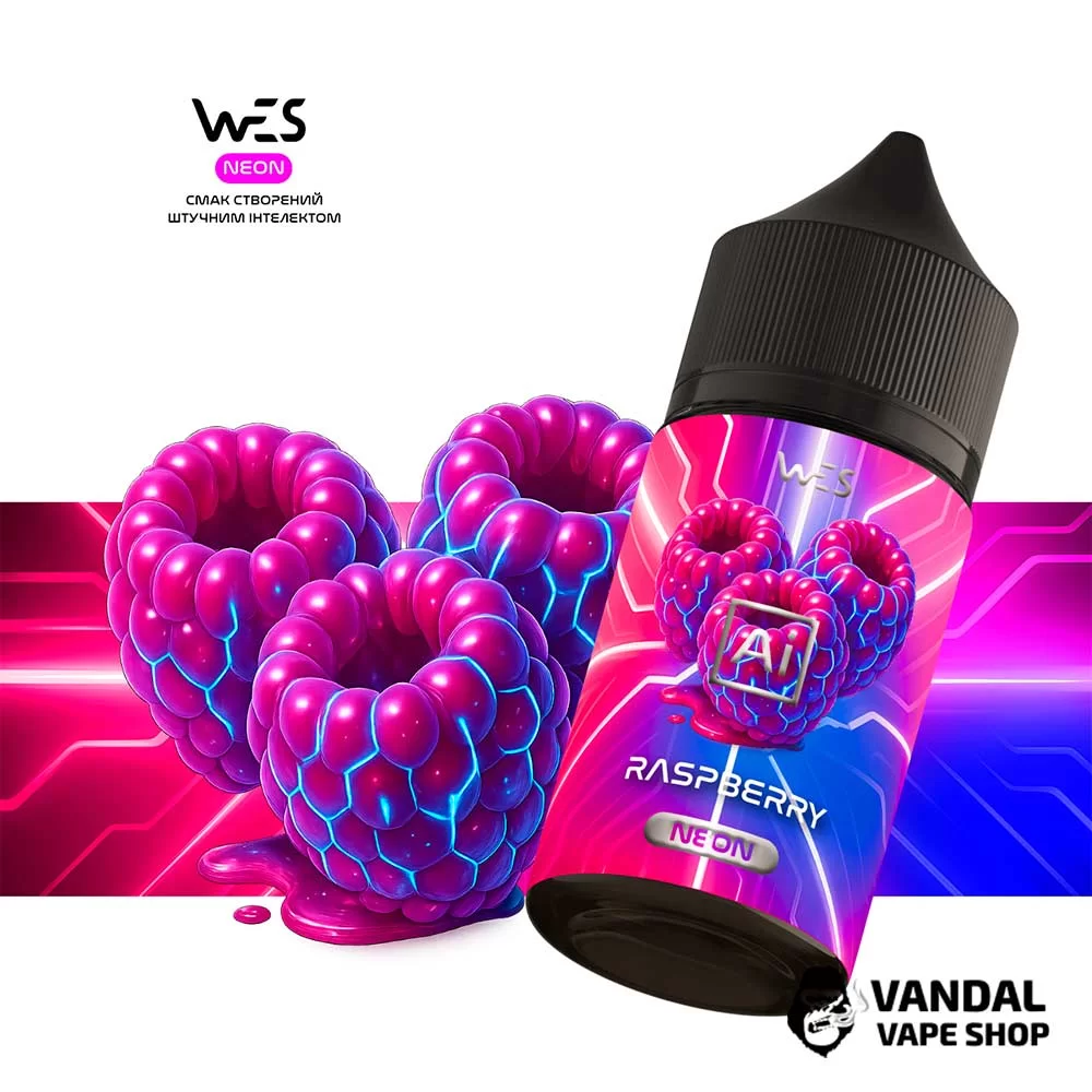 Набір для самозамісу WES Ai Neon 30 мл 65 мг - зі смаком малини Набір для самозамісу WES Ai Neon 30 мл 65 мг - зі смаком малини