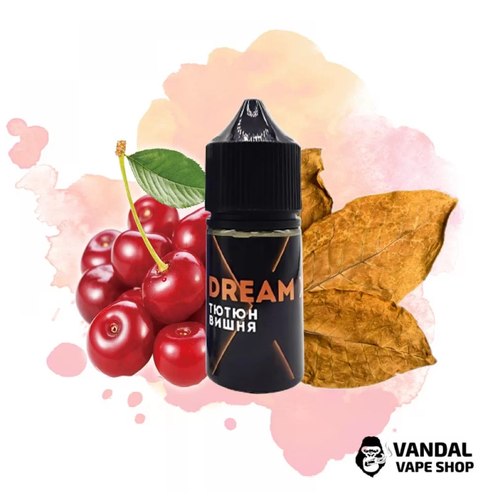Набір для самозамісу Dream X 30 мл 65 мг зі смаком тютюна і вишні Набір для самозамісу Dream X 30 мл 65 мг зі смаком тютюна і вишні