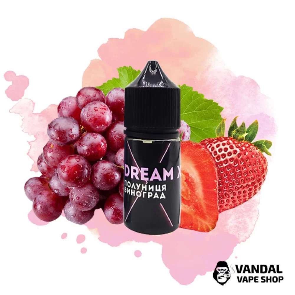 Набор для самозамеса Dream X 30 мл 25 мг со вкусом клубники и винограда Набор для самозамеса Dream X 30 мл 25 мг со вкусом клубники и винограда