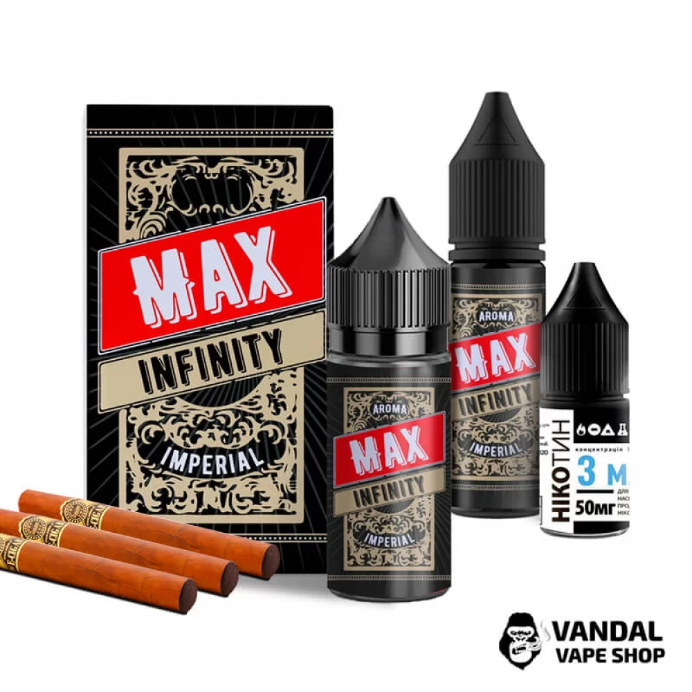 Набор для самозамеса Infinity MAX 30 мл 50 мг со вкусом сигары Набор для самозамеса Infinity MAX 30 мл 50 мг со вкусом сигары