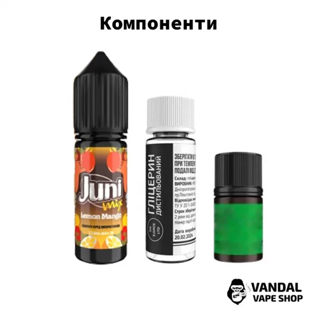 Набор для самозамеса Juni Mix 15 мл 50 мг со вкусом лимона с холодком