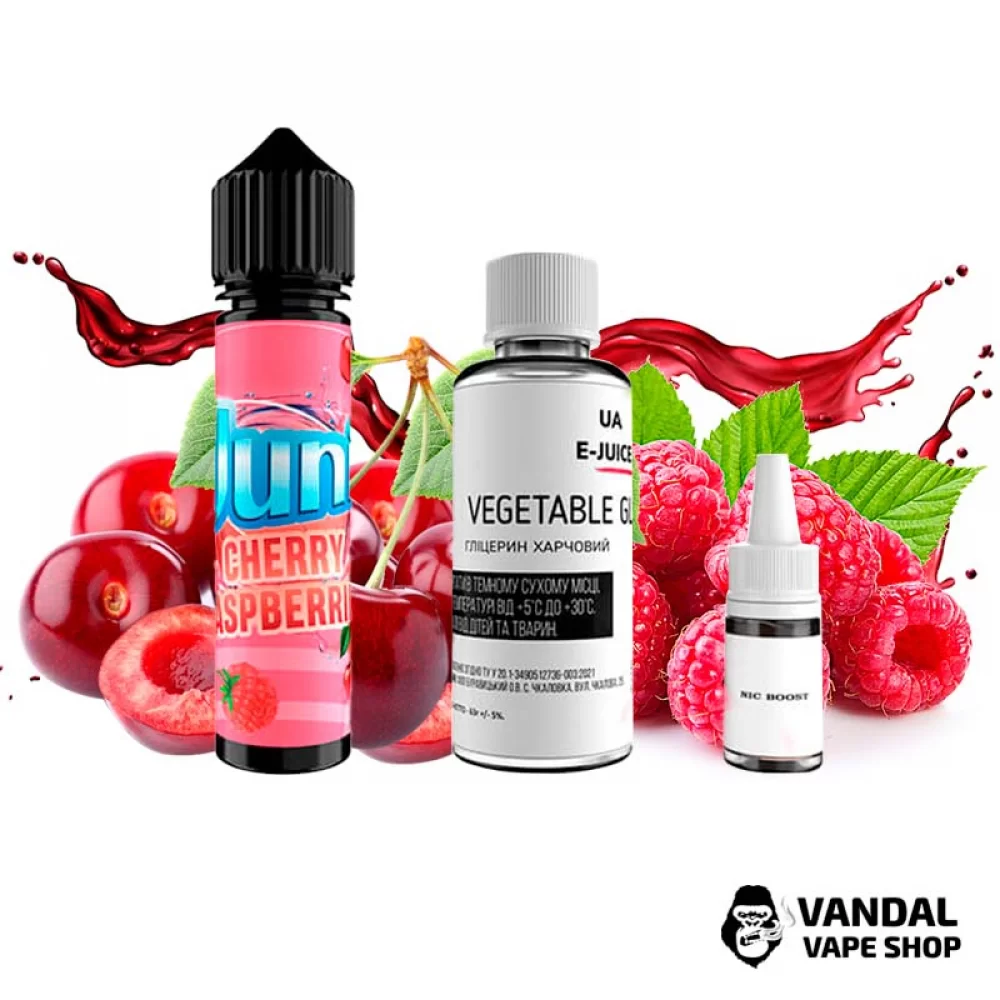 Набір для самозамісу Juni 60 мл 3 мг зі смаком малини і вишні