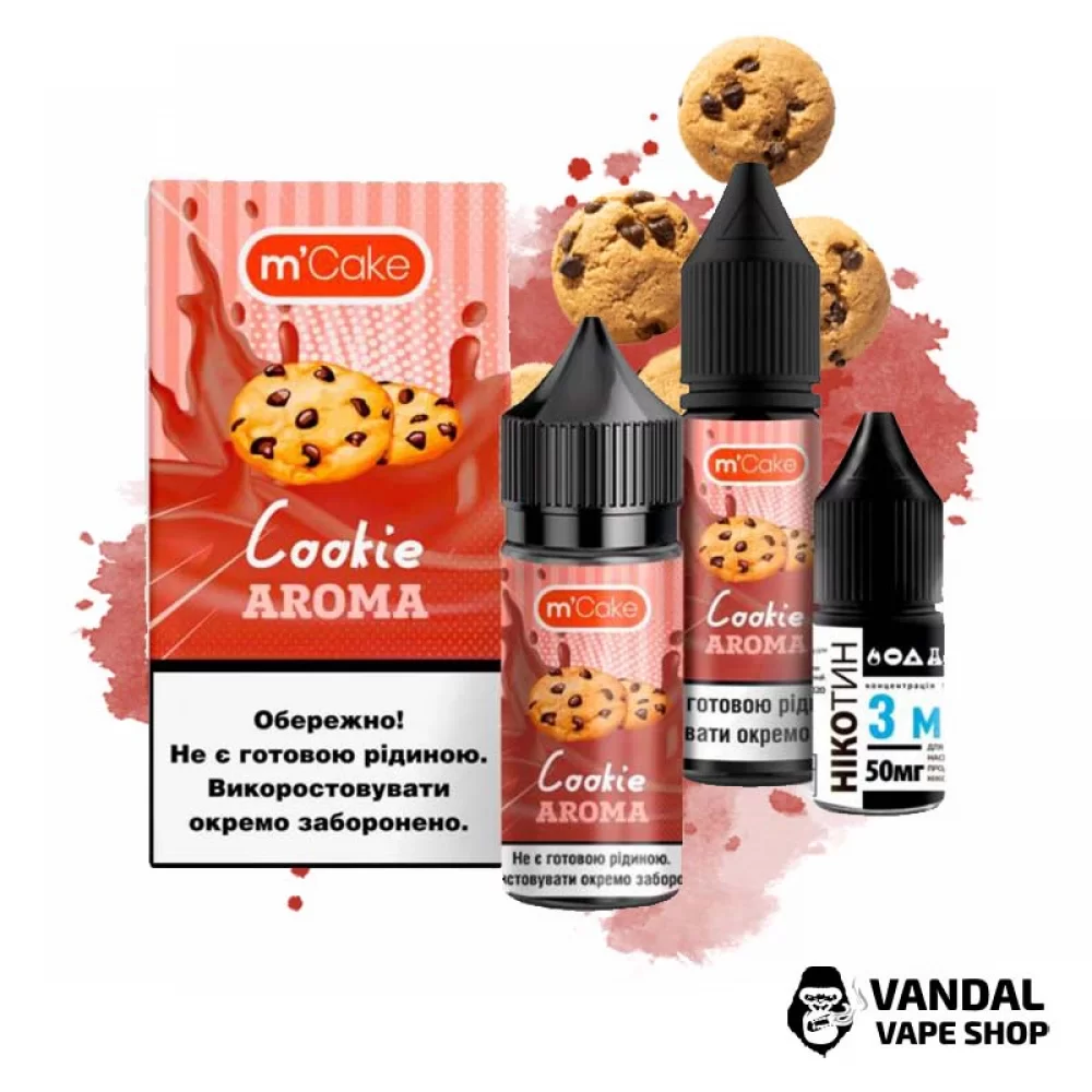 Набор для самозамеса M-Cake 30 мл 50 мг со вкусом печенья Набор для самозамеса M-Cake 30 мл 50 мг со вкусом печенья