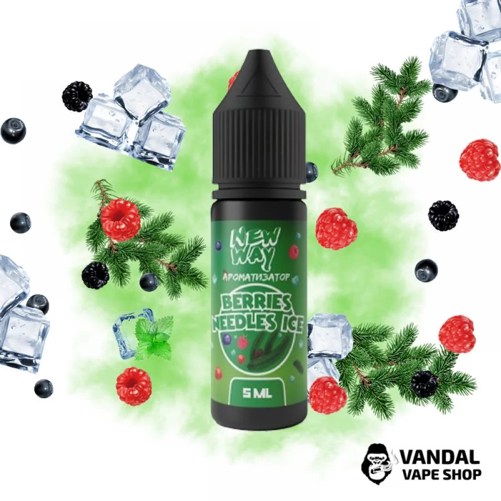Набор для самозамеса New Way Ice 15 мл 65 мг со вкусом лесных ягод с хвоей и холодком Набор для самозамеса New Way Ice 15 мл 65 мг со вкусом лесных ягод с хвоей и холодком