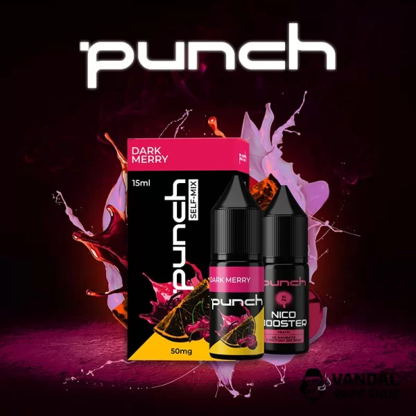 Набор для самозамеса Punch 15 мл на солевом никотине со вкусом черешни и апельсина с холодком