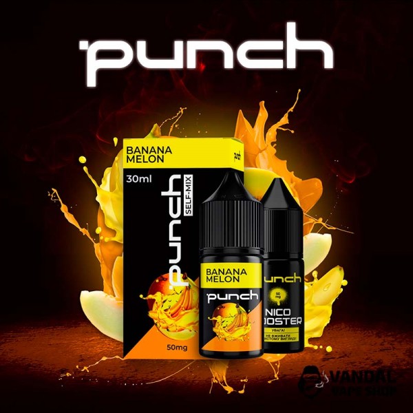 Набор для самозамеса Punch 30 мл на солевом никотине со вкусом банана и дыни