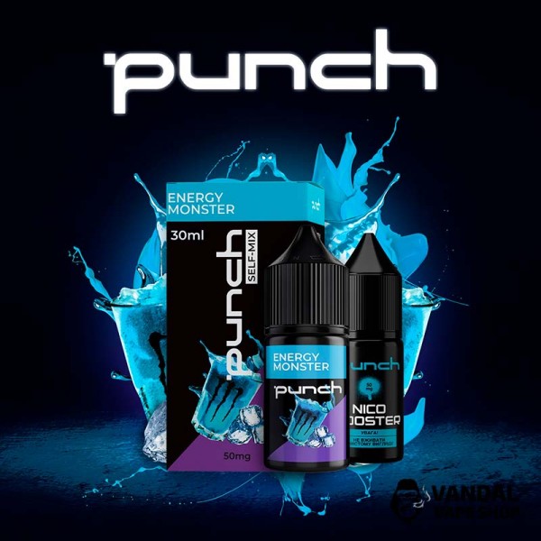 Набір для самозамісу Punch 30 мл на сольовому нікотині зі смаком енергетика з льодом