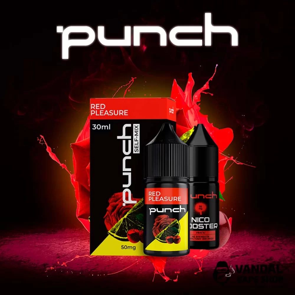 Набір для самозамісу Punch 30 мл на сольовому нікотині зі смаком вишні, троянди та лимона