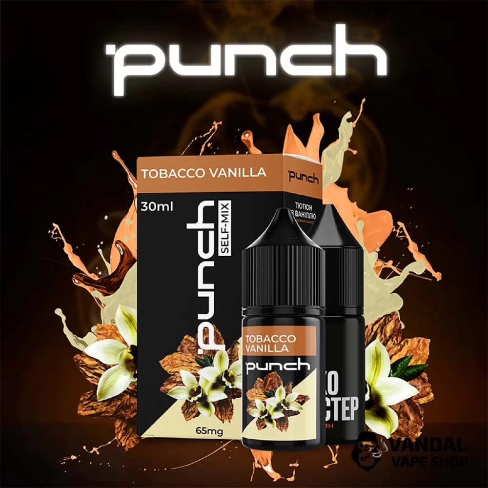 Набор для самозамеса Punch 30 мл на солевом никотине со вкусом табака с ванилью