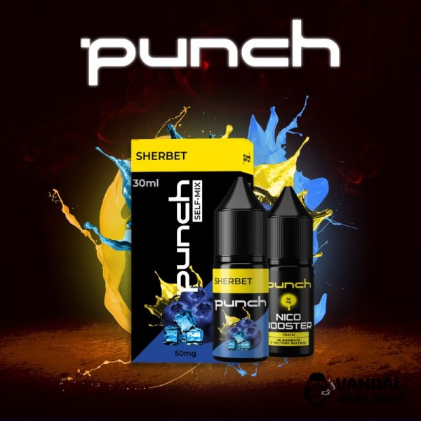 Набір для самозамісу Punch 30 мл на сольовому нікотині зі смаком щербету з чорниці і лимона