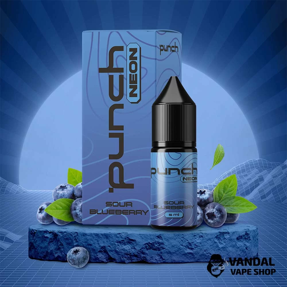 Набор для самозамеса Punch Neon 10 мл 50 мг – со вкусом кислой черники Набор для самозамеса Punch Neon 10 мл 50 мг – со вкусом кислой черники