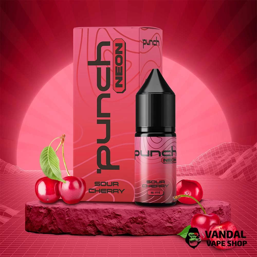 Набор для самозамеса Punch Neon 10 мл 50 мг – со вкусом кислой вишни Набор для самозамеса Punch Neon 10 мл 50 мг – со вкусом кислой вишни
