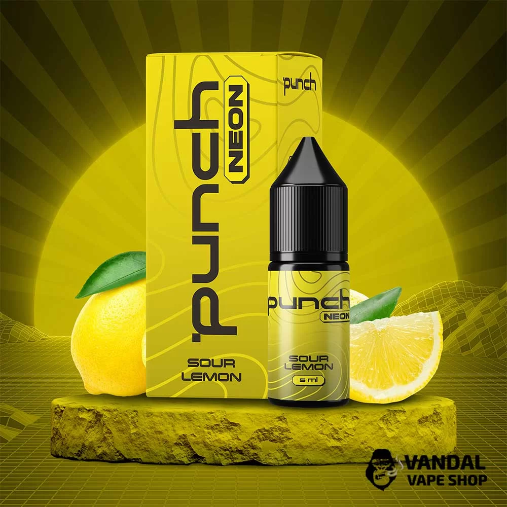 Набор для самозамеса Punch Neon 10 мл 50 мг – со вкусом кислого лимона Набор для самозамеса Punch Neon 10 мл 50 мг – со вкусом кислого лимона