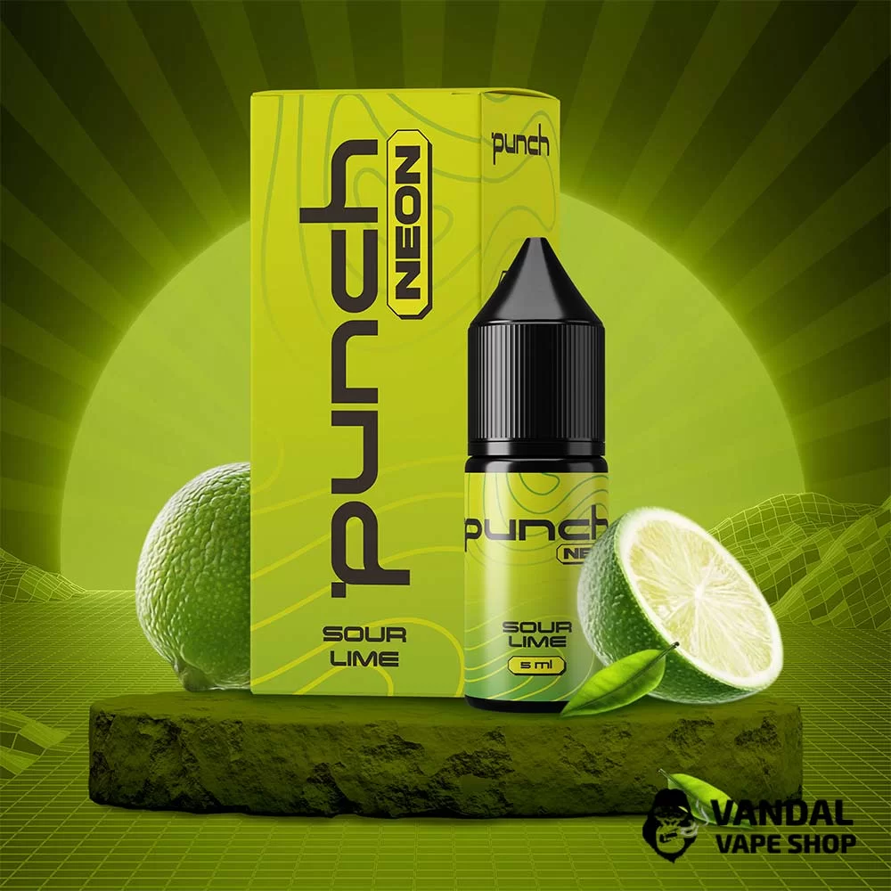 Набор для самозамеса Punch Neon 10 мл 50 мг – со вкусом кислого лайма Набор для самозамеса Punch Neon 10 мл 50 мг – со вкусом кислого лайма