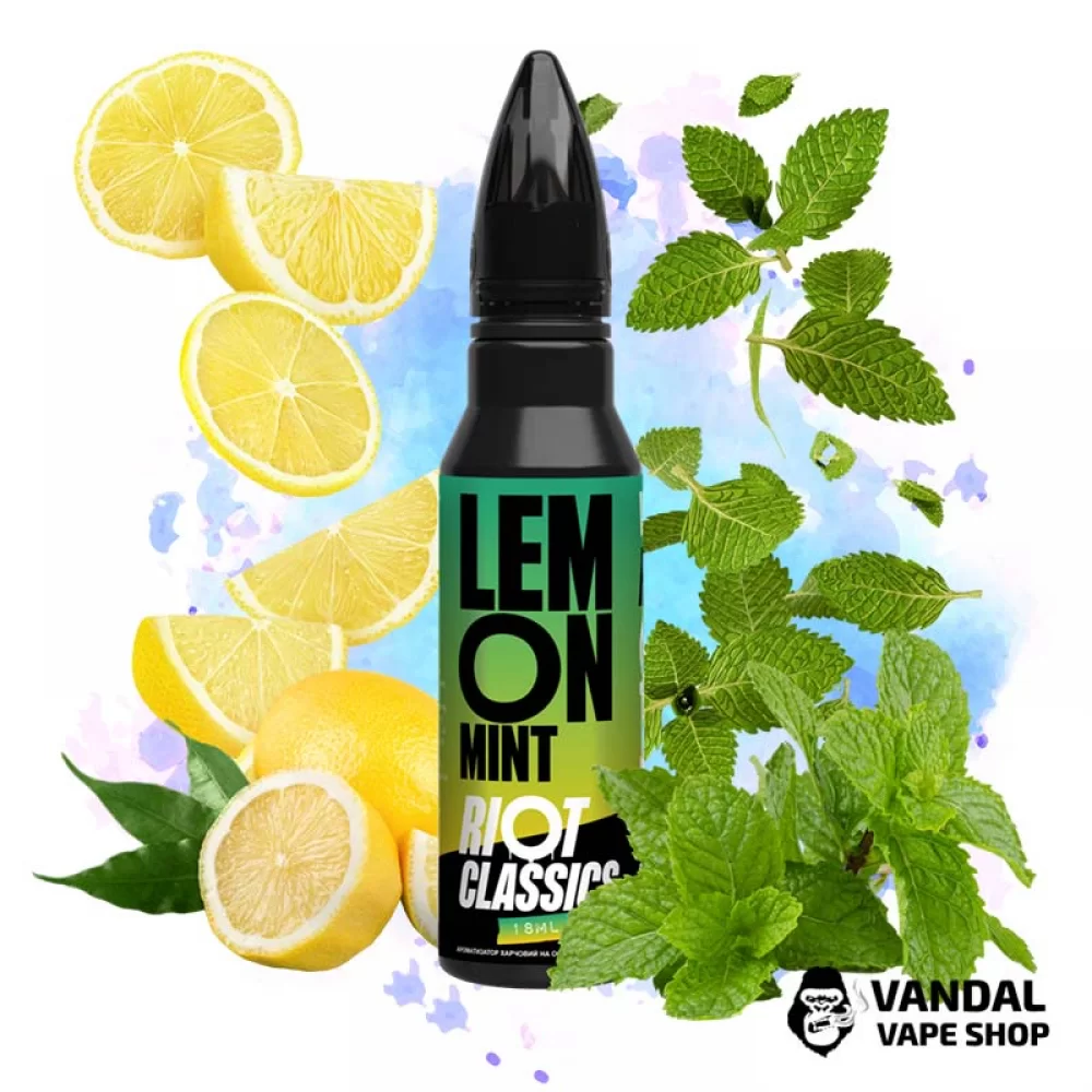 Премиальный набор для самозамеса Riot Squad 30 мл 50 мг со вкусом лимона и мяты Премиальный набор для самозамеса Riot Squad 30 мл 50 мг со вкусом лимона и мяты