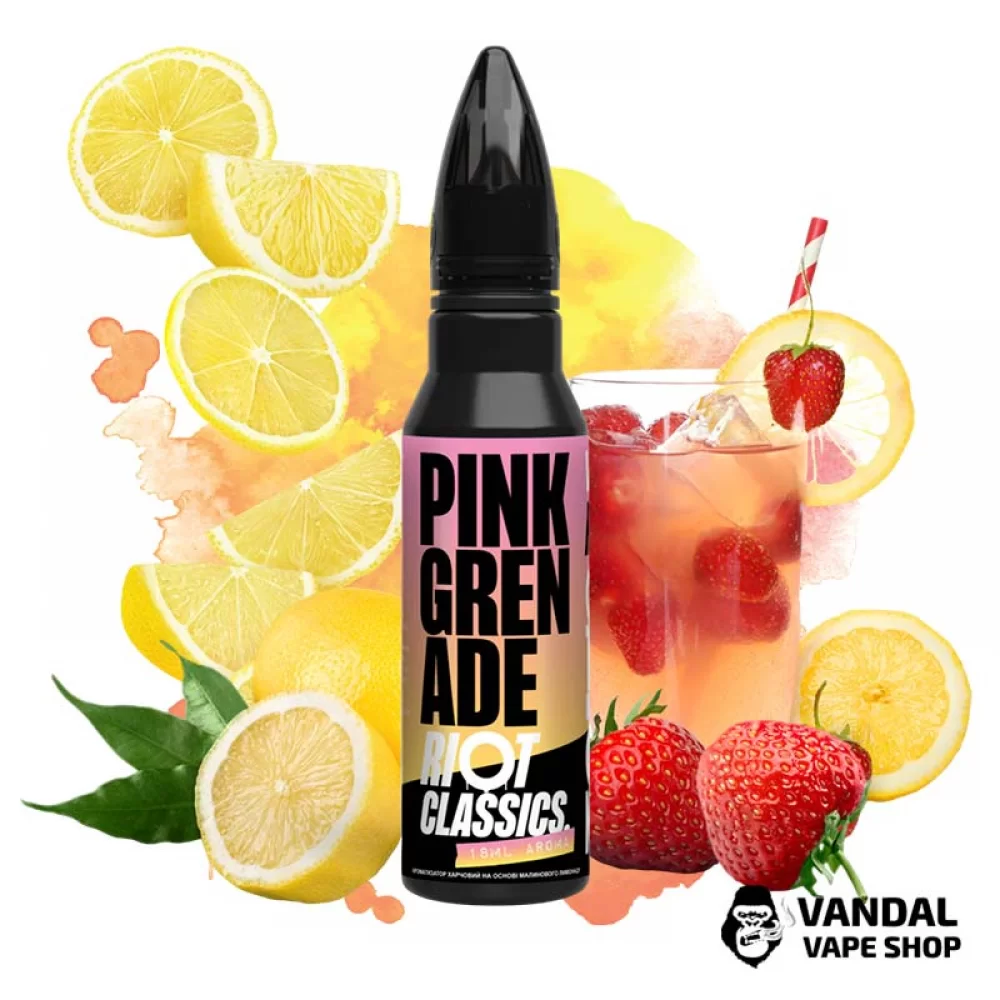 Премиальный набор для самозамеса Riot Squad 30 мл 50 мг со вкусом малинового лимонада Премиальный набор для самозамеса Riot Squad 30 мл 50 мг со вкусом малинового лимонада