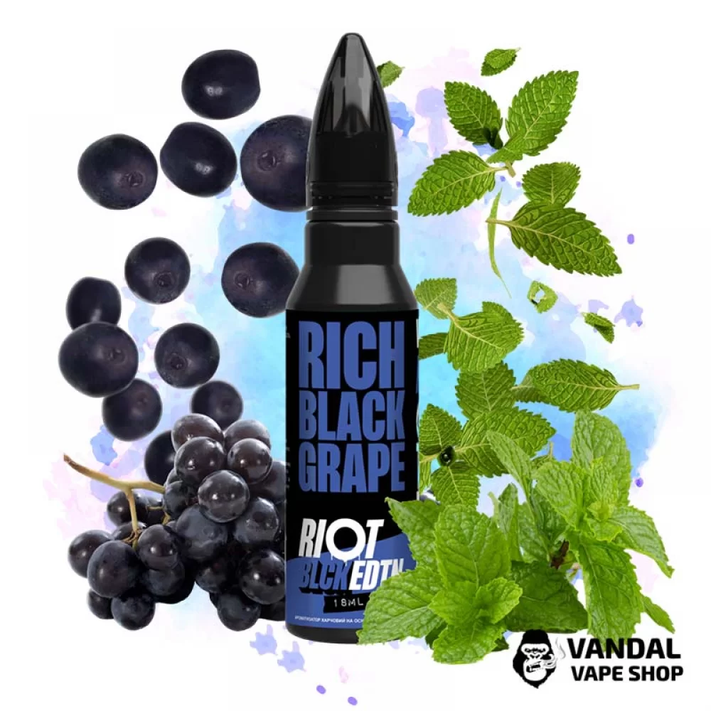 Премиальный набор для самозамеса Riot Squad 30 мл 50 мг со вкусом сочного винограда с нотами мяты