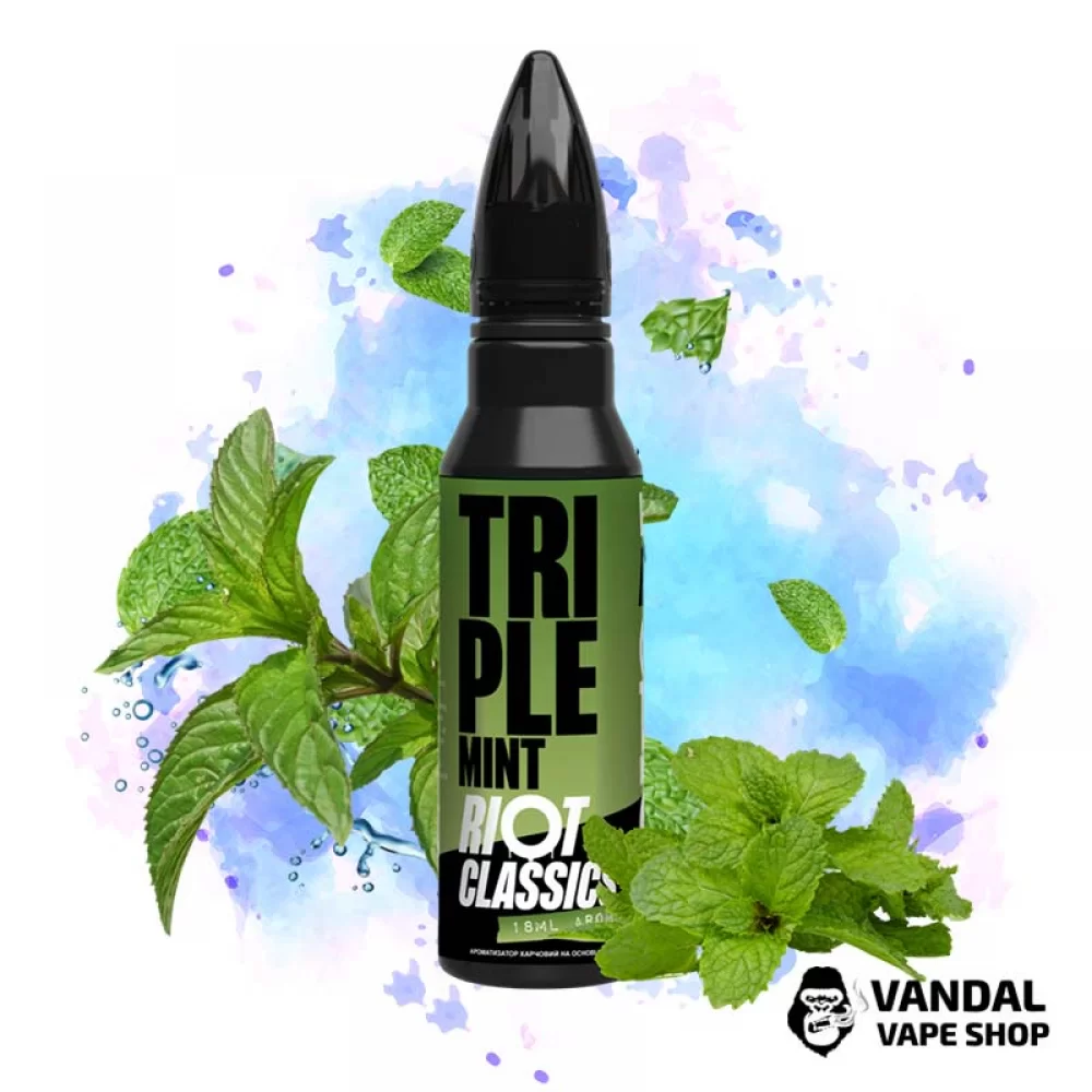 Преміальний набір для самозамісу Riot Squad 30 мл 50 мг зі смаком преміальної потрійної м'яти Преміальний набір для самозамісу Riot Squad 30 мл 50 мг зі смаком преміальної потрійної м'яти