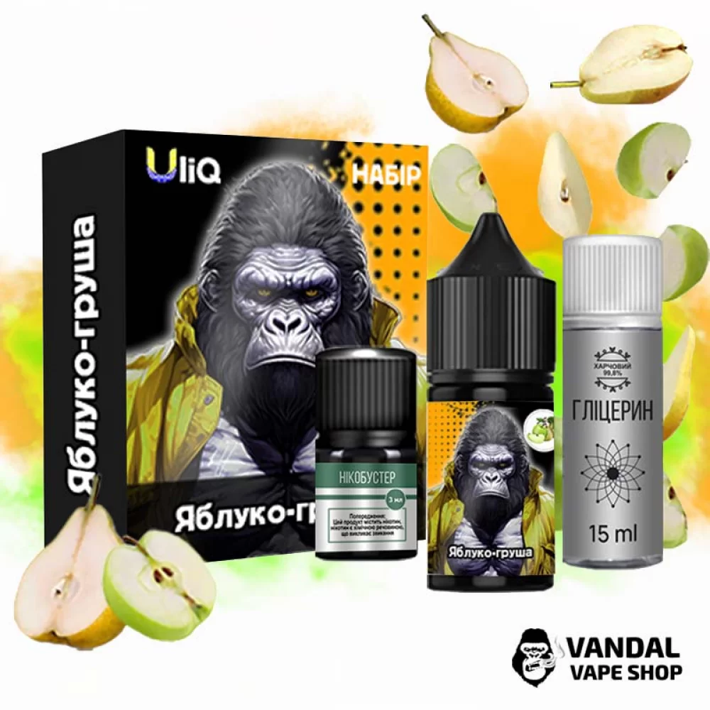 Набор для самозамеса Uliq 30 мл 50 мг со вкусом яблока и груши