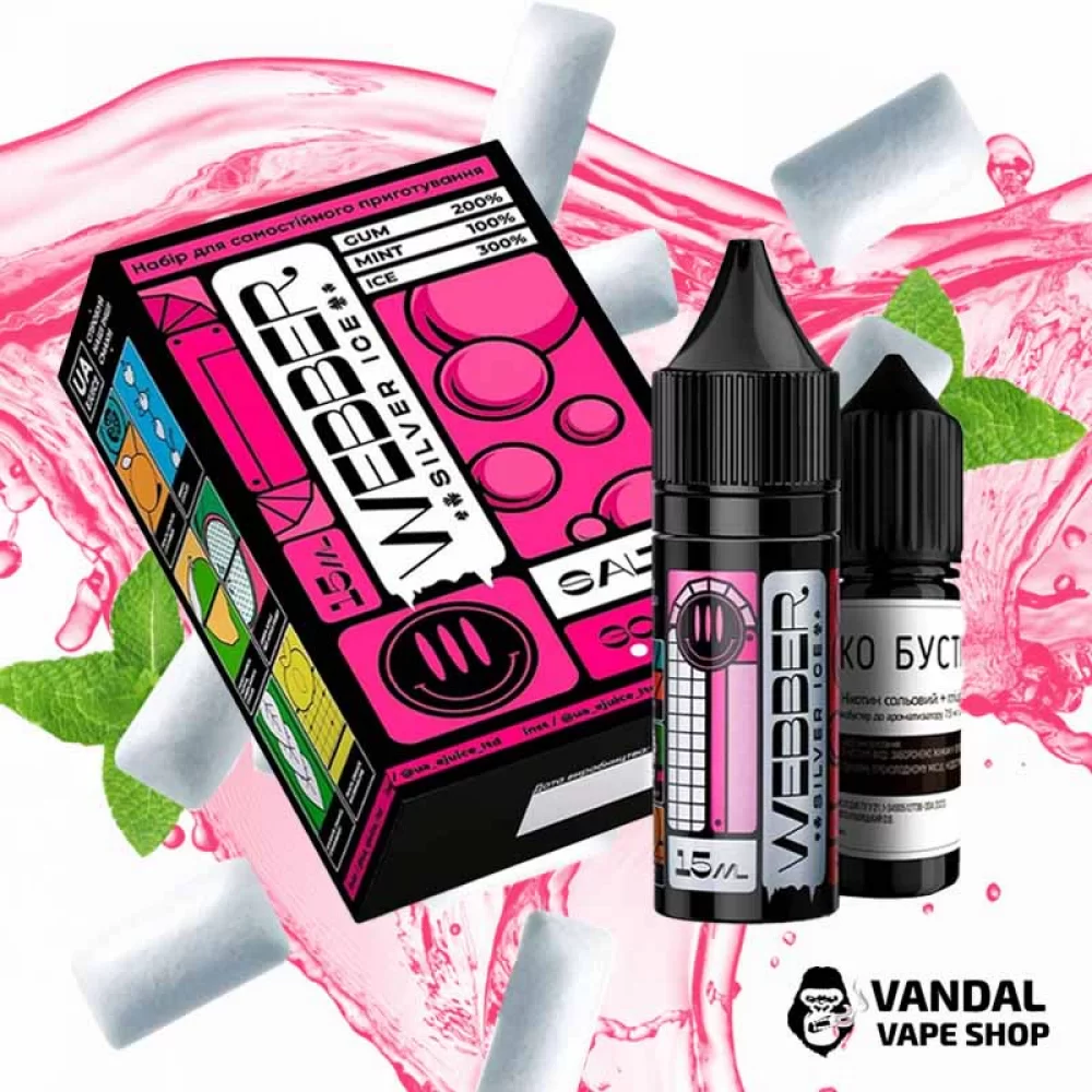 Набор для самозамеса Webber со вкусом мятной жвачки с холодком Набор для самозамеса Webber со вкусом мятной жвачки с холодком