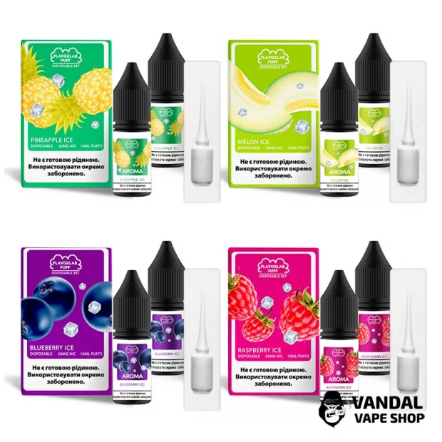 Набор для самозамеса Flavorlab Disposable Puff 10 мл 50 мг