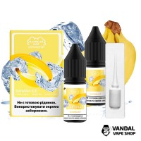 Набір для самозамісу Flavorlab Disposable Puff Banana Ice 10 мл 50 мг