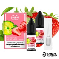 Набір для самозамісу Flavorlab Disposable Puff Srtawberry Lime 10 мл 50 мг