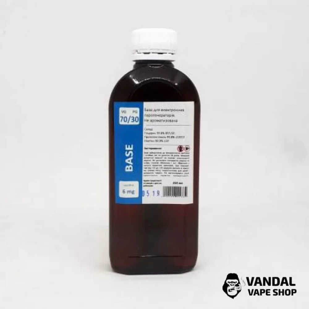 База 250 мл. 70/30 - никотин 6 мг/мл