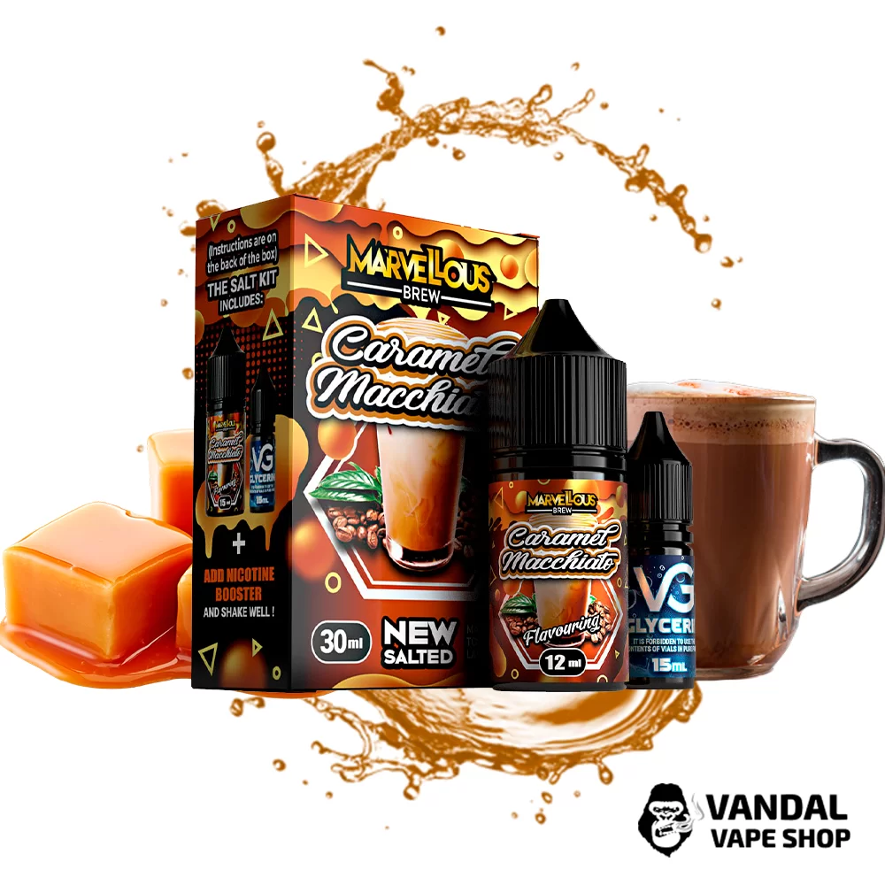 Набор для самозамеса  Marvellous Brew 30 мл 50 мл  со вкусом карамели и кофе