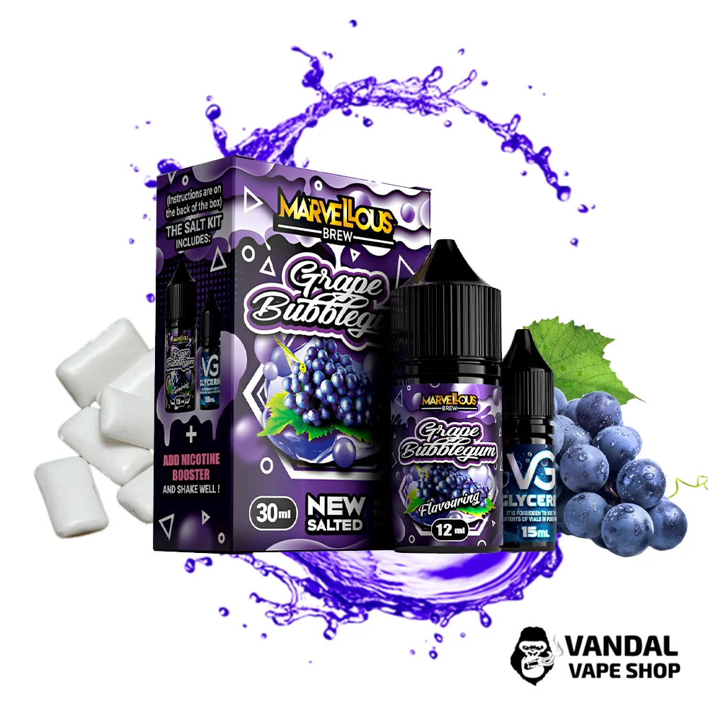 Набор для самозамеса  Marvellous Brew 30 мл 65 мл со вкусом Винограда с жвачкой