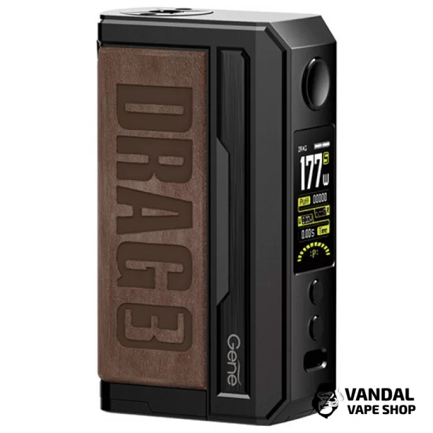 Бокс мод VooPoo Drag 3 177W в коричневом цвете